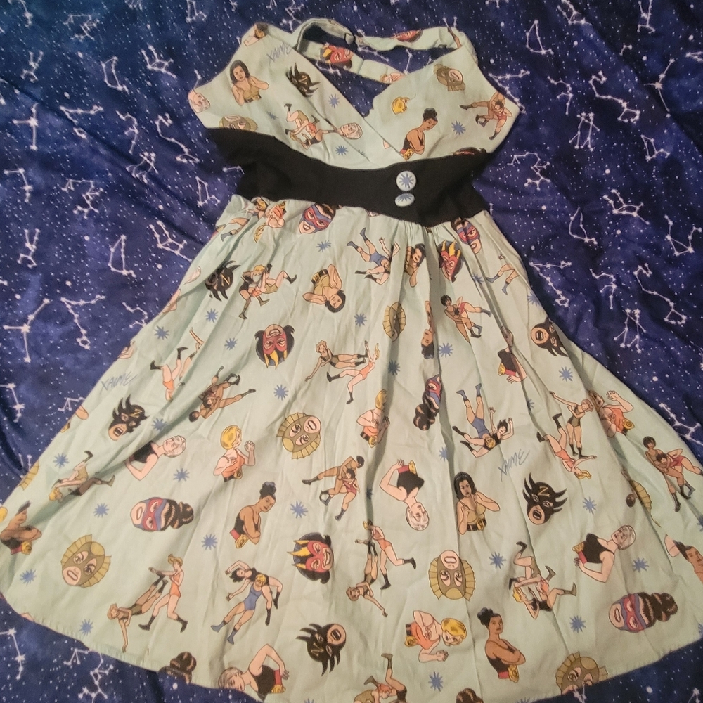 Pinup Couture Zooey Lady Wrestlers Dress